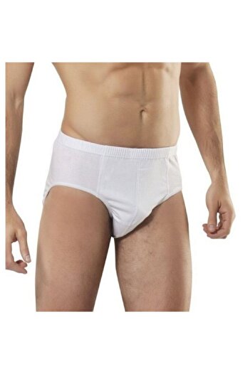 Berrak Men's White Cotton Classic Slip Set of 6