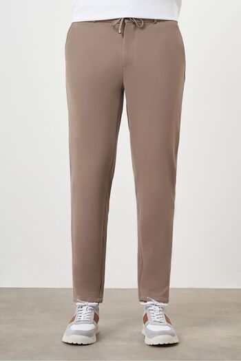 Morven Ανδρικό παντελόνι Jogger ΑΝΟΙΧΤΟ ΚΑΦΕ Slim Fit