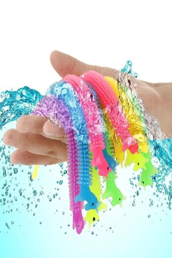 Hyd 3Pcs Sea Beach Pool Toy Water Game Stretchy Sukuşi Caterpillar Toy