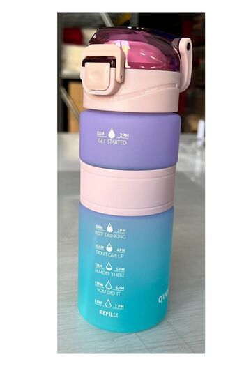 Andofis Tritan Water Bottle and Water Bottle Motivational Water Bottle with Infuser 600 Ml Ring Color