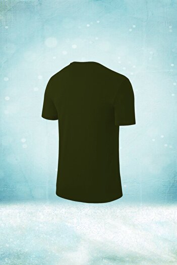 POSEIDON STORM Men's Khaki T-Shirt - Dry Fabric, Zero Collar, Comfortable for Walking and Running, S-3Xl