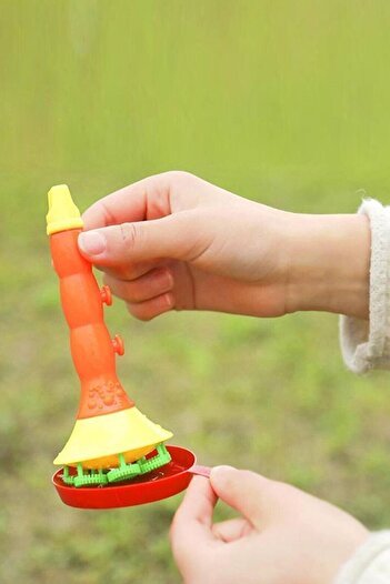 Bundera Üflemeli Köpük Baloncuk Yapma Seti Balon Çıkaran Oyuncak Borazan Doğum Günü Karne Hediyesi