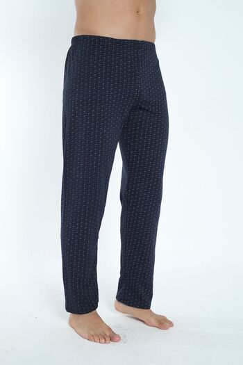 DONEX Printed Men's Pajama Bottoms - Cotton, Thin Breathable Fabric