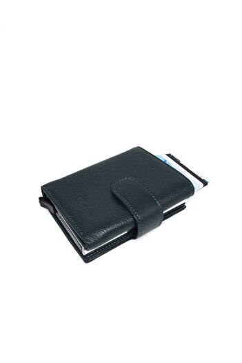 DERKON Mechanical Wallet Original Genuine Leather