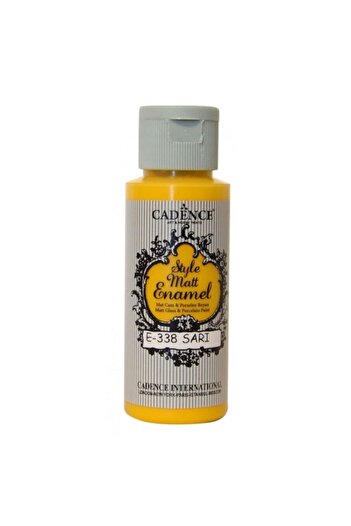 Cadence Style Matt Enamel 59ml 338 Sarı Cam Porselen Boyası