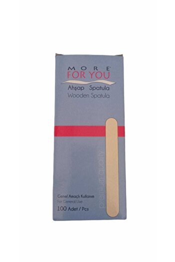 More For You Wooden Spatula 100 Pieces 41521