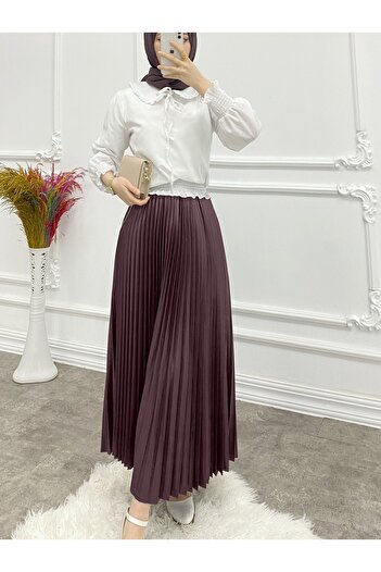HİJABAYA Elastic Waisted Pleated Skirt