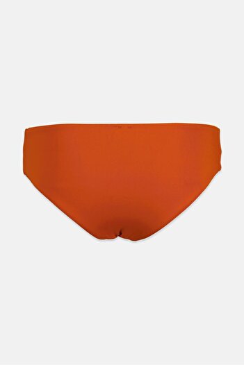 Women'secret Women Plain Reversible Pull On Bikini Bottom, Orange