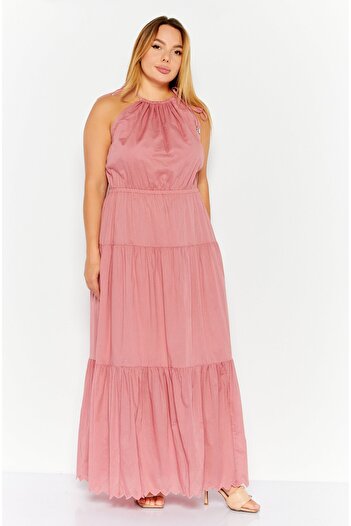 Michael Kors Women Plain Maxi Dress, Brown