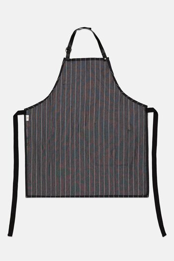 Masterchef Stripe Adjustable Apron 70 x 81 cm, Black