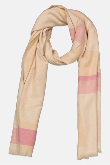 Tchibo Women Jacquard Scarf 50 x 210 cm, Beige