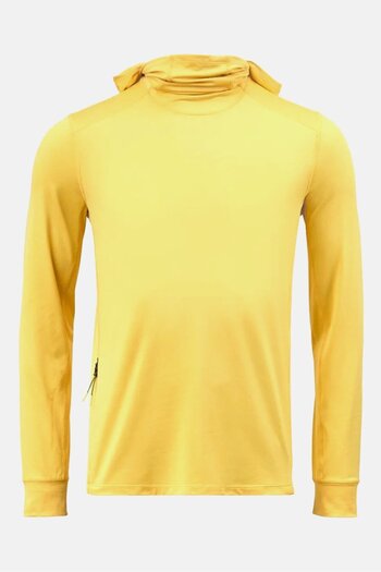 Tchibo Men Sportswear Fit Long Sleeves Insulated Functional Sweatshirt, Yellow