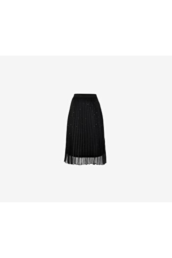 Tchibo Women Pleated Maxi Skirt, Black