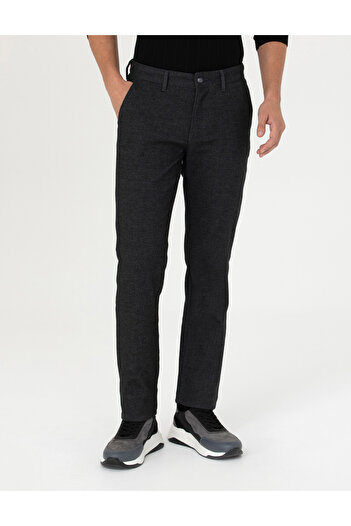 Pierre Cardin Antrasit Regular Fit Kanvas Pantolon 50278474-VR006