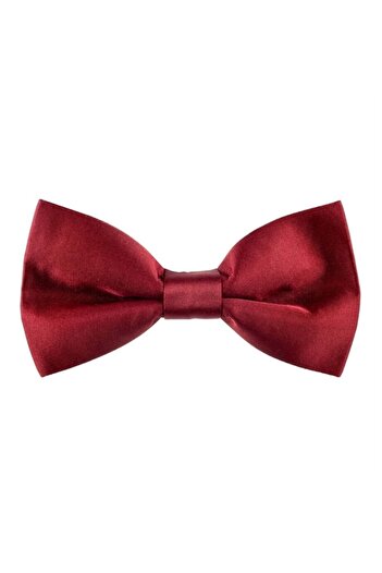 Mnk Satin Boy's Bow Tie Claret Red