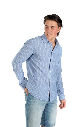 Lee Cooper Nisjos Men's Woven Shirt Blue