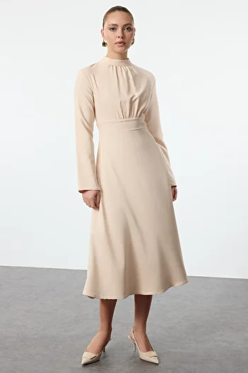 Trendyol Collection Rochie midi de skateboard cu guler în picioare - TWOAW25EL00256