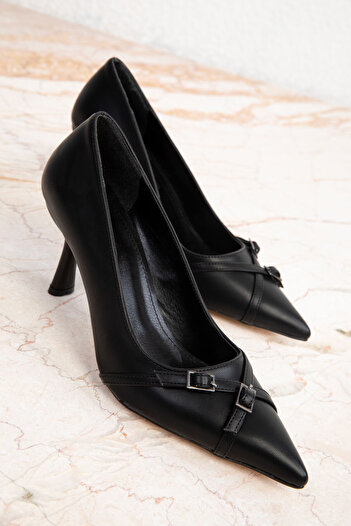 SOHO 19669 Model Black Women's Classic Heeled Shoes