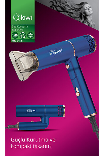 Kiwi Khd-2152 Model Foldable Hair Dryer