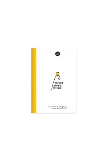 Hisli Şeyler دفتر ملاحظات مبطن مقاس 14x20 - يحب