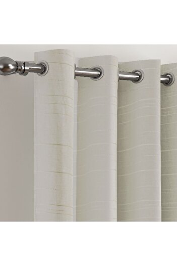 Home Box طقم ستائر شفافة طويلة جدًا من Aara مكون من قطعتين - 140 × 300 سم
