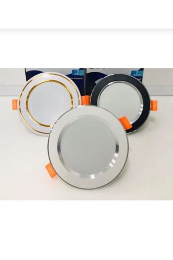 Viesteknoloji Modern sıva altı 5w 3renk yanan led spot lamba beyaz kasa gümüş detaylı led armatür