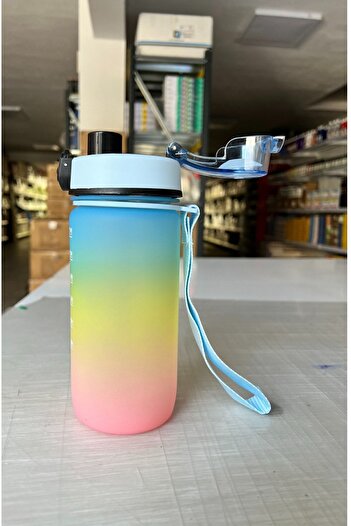 Andofis Tritan Water Bottle and Water Bottle Motivational Water Bottle with Sticker and Infuser 550 Ml with Hanger String
