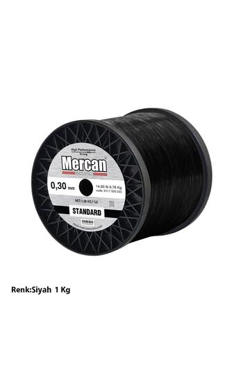 Mercan Standard 1 kg Black Coil Fishing Line