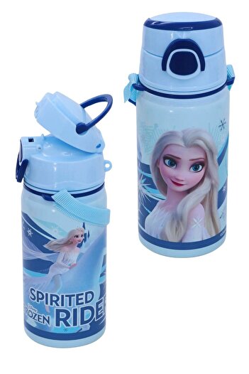 Frocx FrozenSaltoRider 500MlSteel Water Bottle and Flask with Straw - Hanging String 42655