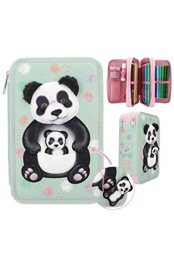 Top Model Depesche Panda Geantă pentru stilouri cu 3 straturi umplute 12786_A