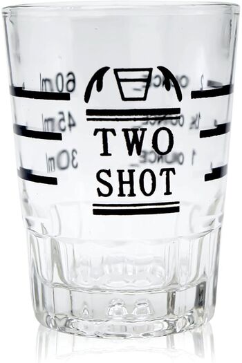 MIBRU Coffee glass espresso two shot 60ml