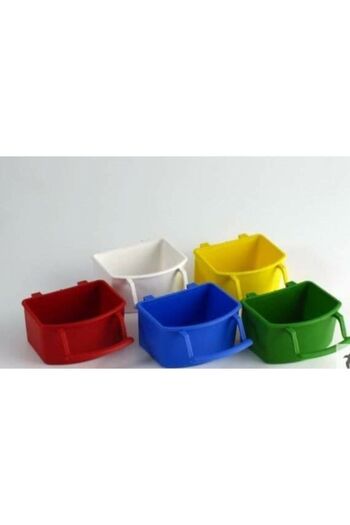 T-Pet Large Food Bowl with Perch for All Cage Birds