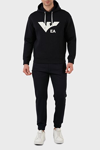 Emporio Armani Βαμβακερό ανδρικό φούτερ με κουκούλα κανονική εφαρμογή 3l1mcs 1jhsz 0920