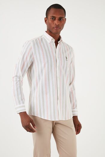 U.S. Polo Assn. Ανδρικό πουκάμισο με κουμπιά με κανονικό γιακά βαμβακερό πόλο ΗΠΑ G081SZ0041837945