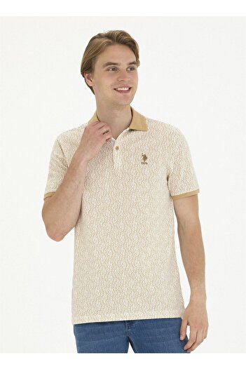 U.S. Polo Assn. Η.Π.Α. Polo Assn. - Ανδρικό μπλουζάκι πόλο Camel Hair CESENA