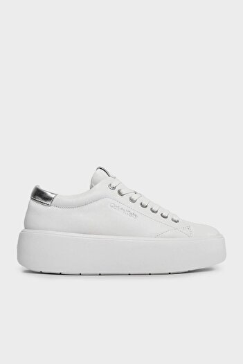 Calvin Klein Thick Sole Leather Sneaker Shoes HW0HW018610K6 SHOES HW0HW01861 0K6