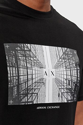 Armani Exchange Cotton Regular Fit Crew T Shirt Ανδρικό T SHIRT 3DZTHV ZJBYZ 1200