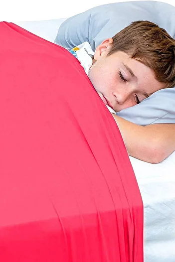 Bundera Sensory Lycra Red Single Sheet Elastic Duvet Cover Bedspread