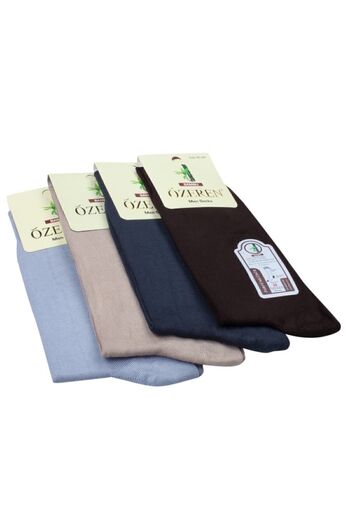 Bundera Bamboo Seasonal 8-pack Socks Scented Bamboo Men's Socks Grey-cream-smoked-brown