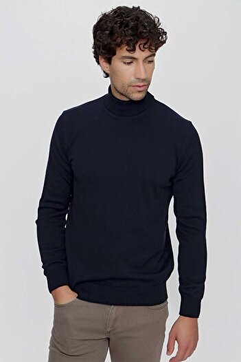Morven Basic Dynamic Fit Relaxed Fit Turtleneck Knitwear Sweater