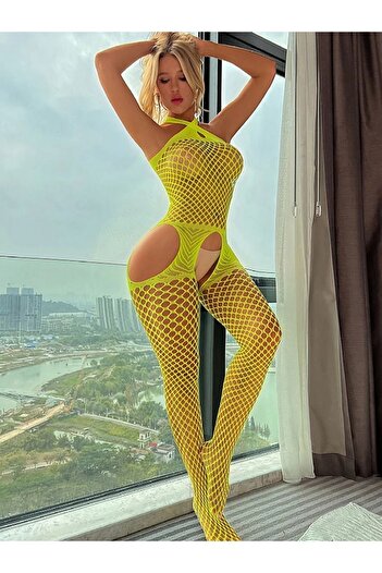 dafri neon Colored Sexy Women's Body Socks - Fancy Design