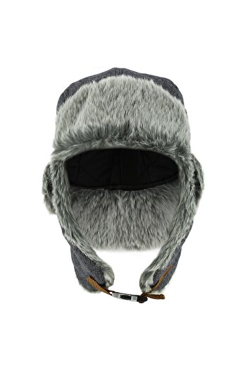 Decathlon Wedze Доросла шапка для лиж з хутром - Сіра - Cruising