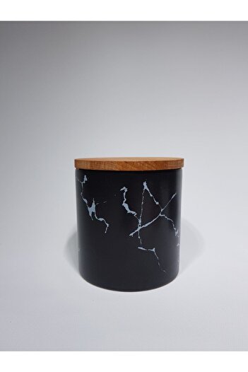GULHANILE Spice Set 12 cm 3 Pieces Marble Pattern Black