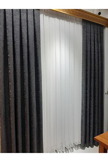 Taç Özdemirhome 1/3 Плісировані тюлеві штори Екру