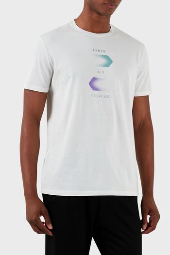 Armani Exchange Ανδρικό T-Shirt από βαμβακερό λαιμόκοψη - TSHIRT με κανονική εφαρμογή 3DZTBG ZJA5Z 1116