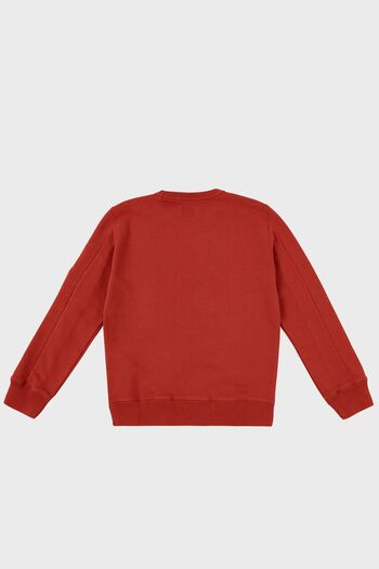 C.P. COMPANY Детски памучен суитшърт с кръгло деколте - SWEAT 10CKSS058 003569W 468