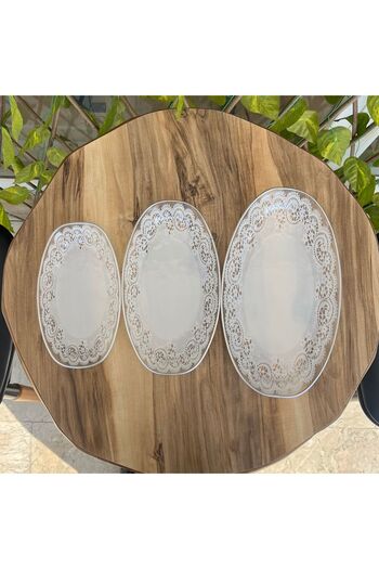 GÜRCÜGLASS Dantel kayık takımı