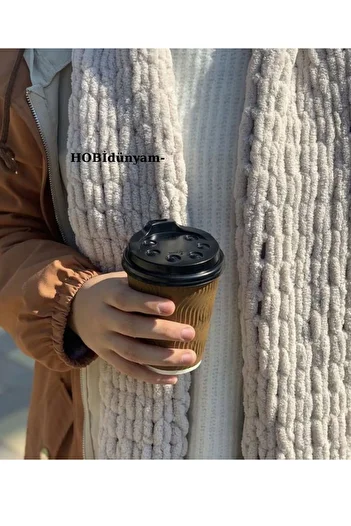 Alize Handmade Long Knitted Scarf