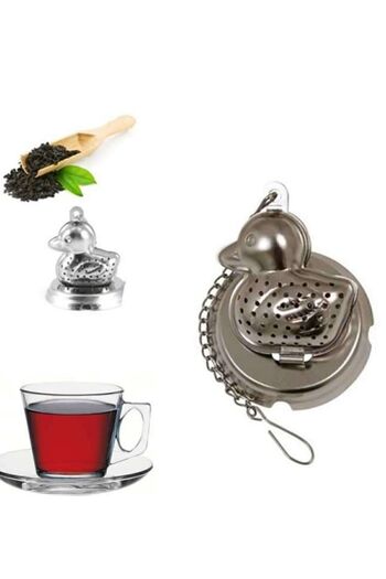 Bundera Tea Infuser in a Cup Duck Infuser Teapot French Press Strainer Herbal Tea Brewing Spoon