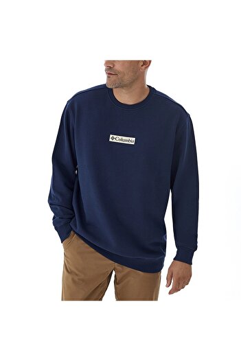 Columbia Men's Sweatshirt - Csc Framed Puff, Dark Navy, Cs0381-466